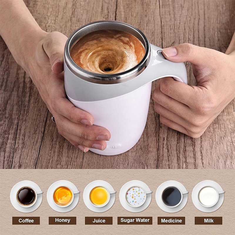 Self Stirring Coffee Cup | Secret Santa Gifts Item for Men & Women | Battery Operated