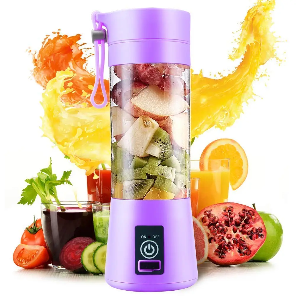 Portable 6-Blade Juicer Machine, USB Rechargeable -380ml - Image 4