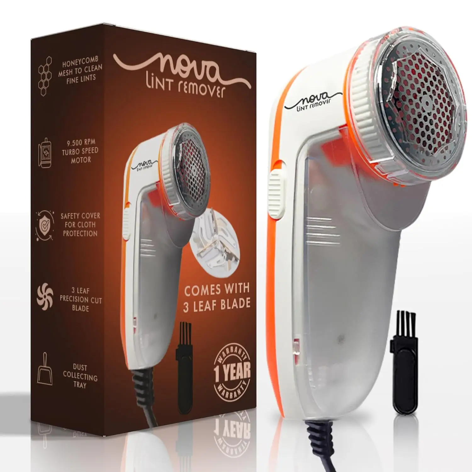 Nova Lint Remover for Clothes | Fabric Cleaner for Woollen Clothes | 2 Year Warranty