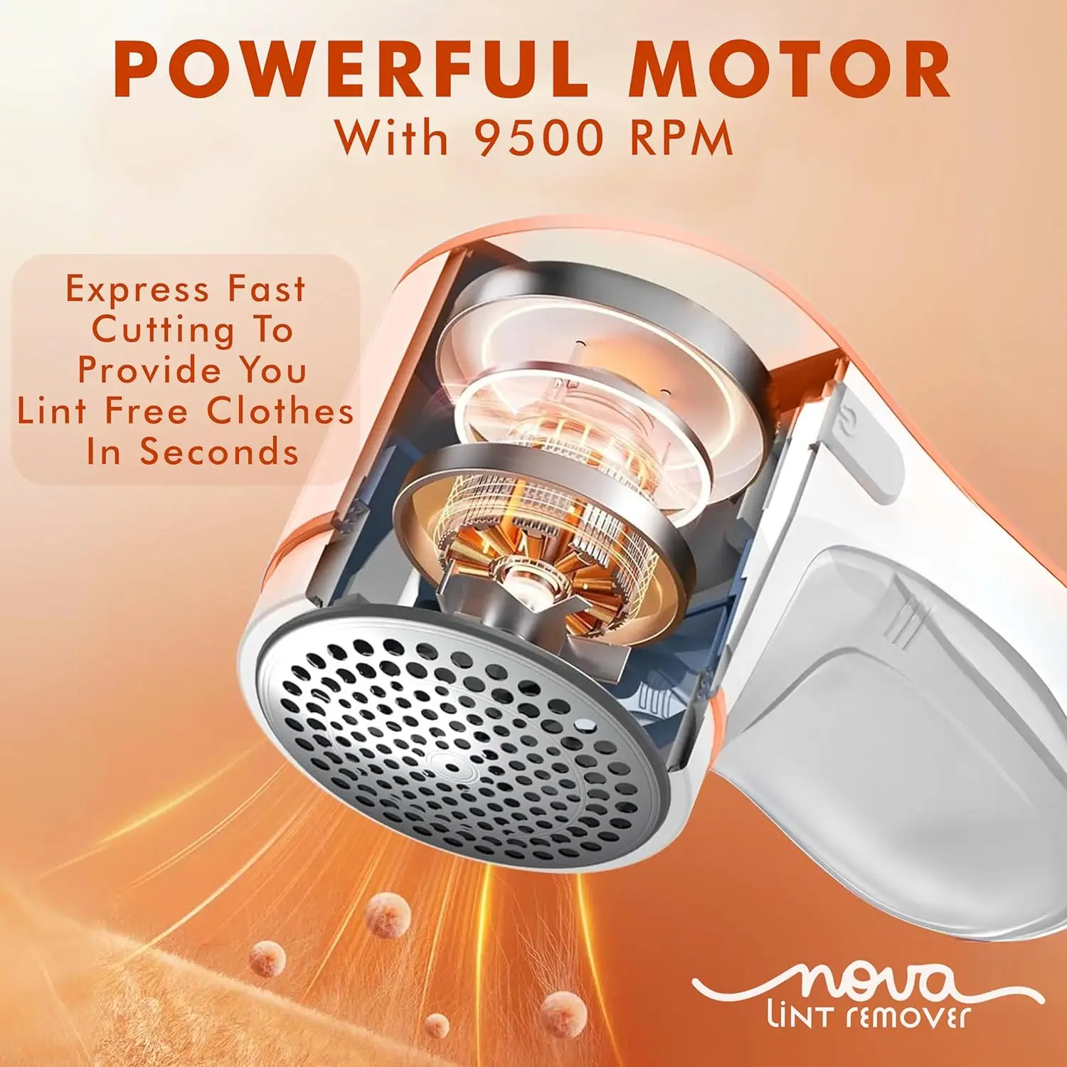 Nova Lint Remover for Clothes | Fabric Cleaner for Woollen Clothes | 2 Year Warranty - Image 4